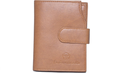 

ANSSS Men Tan Artificial Leather Wallet(10 Card Slots)