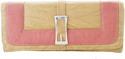 

Fristo Women Casual Beige, Pink Artificial Leather Wallet(1 Card Slot), Cream and pink