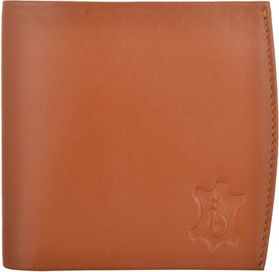 

biblueice Men Beige Genuine Leather Wallet(7 Card Slots)