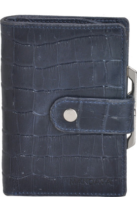 

MANDAVA Women Casual Blue Genuine Leather Wallet(8 Card Slots), Mnd269cdbl