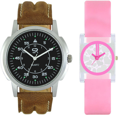 View Shivam Retail New Branded Collection SR01VT08 Stylish best Designer leather Strap Combo Slimmest Dial Casual With Deal Price Watch  - For Men & Women Wrist Watches Price Online(Shivam Retail)