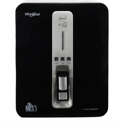 

Whirlpool Minerala Ultra 10 L RO + UV + UF Water Purifier(Grey, Black)