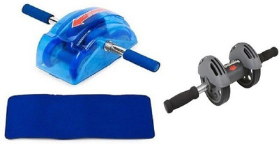 

ShopyBucket Combo of Ab Roller With Mat & Power Slider Home Gym Kit