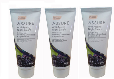 

Assure Anti Ageing Night Cream (Pack of 3)(180 ml)