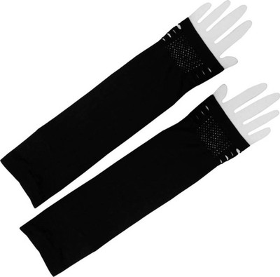 

SK Nylon Arm Sleeve For Men & Women(Free, Black)