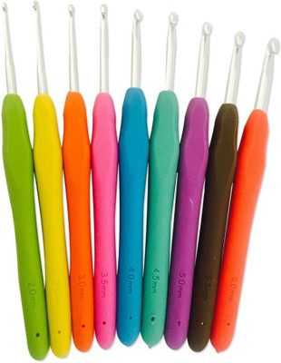 

Aeoss 8 Pc / Set Multi Stainless Steel Tool Set Needles Crochet Hooks Needles Knitting Yarn Craft Kit