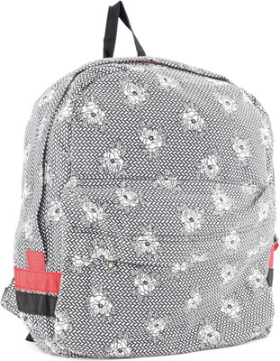 

People P42191BAG799100 18.5 L Backpack(Black, White), Jet black