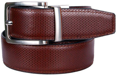 

LEE O Men Formal Brown Genuine Leather Reversible Belt