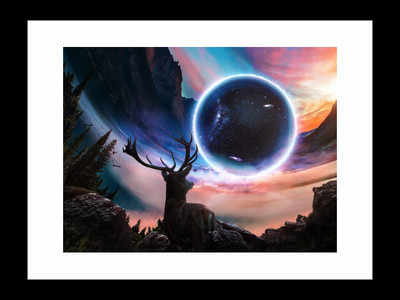 

ravgar Scenic beauty of nature Sunset Painting Canvas Painting Wall Art [16 x 20 inch] Framed Cotton Fine Grain Primed Canvas Board (Set of 1)(Multicolor)