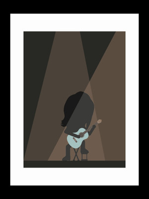 

ravgar Reveal the rock star in you Canvas Painting Wall Art [16 x 20 inch] Framed Cotton Fine Grain Primed Canvas Board (Set of 1)(Multicolor)