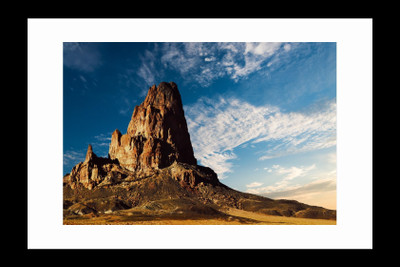 

ravgar Arizona Desert Mountain Landscape Sky Canvas Painting Wall Art [16 x 20 inch] Framed Cotton Fine Grain Primed Canvas Board (Set of 1)(Multicolor)