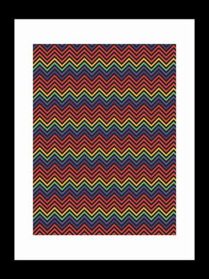 

ravgar Geometric Canvas Painting Wall Art [16 x 20 inch] Framed Cotton Fine Grain Primed Canvas Board (Set of 1)(Multicolor)