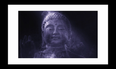 

ravgar Buddha Zen Art Spiritual Meditation Religion Canvas Painting Wall Art [16 x 20 inch] Framed Cotton Fine Grain Primed Canvas Board (Set of 1)(Multicolor)