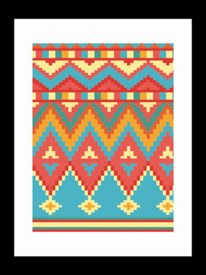 

ravgar Hand woven Canvas Painting Wall Art [16 x 20 inch] Framed Cotton Fine Grain Primed Canvas Board (Set of 1)(Multicolor)