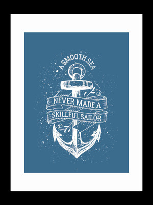 

ravgar Risks make a person tough & resourceful in life. Learn from the sailors. Canvas Painting Wall Art [16 x 20 inch] Framed Cotton Fine Grain Primed Canvas Board (Set of 1)(Multicolor)