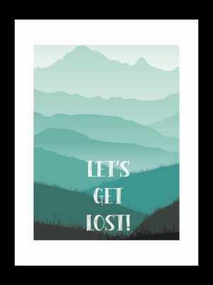 

ravgar Let's wander into the unknown. Somewhere only we know Canvas Painting Wall Art [16 x 20 inch] Framed Cotton Fine Grain Primed Canvas Board (Set of 1)(Multicolor)