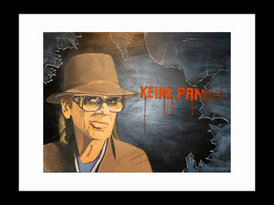 

ravgar Keine Panik! Please Don't Panic Canvas Painting Wall Art [16 x 20 inch] Framed Cotton Fine Grain Primed Canvas Board (Set of 1)(Multicolor)