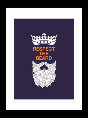 

ravgar Show some respect for the Mighty Beard Canvas Painting Wall Art [16 x 20 inch] Framed Cotton Fine Grain Primed Canvas Board (Set of 1)(Multicolor)