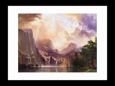 

ravgar Fantasy Waterfall Ice Mountains Painting Canvas Painting Wall Art [16 x 20 inch] Framed Cotton Fine Grain Primed Canvas Board (Set of 1)(Multicolor)