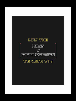 

ravgar Force is strong Canvas Painting Wall Art [16 x 20 inch] Framed Cotton Fine Grain Primed Canvas Board (Set of 1)(Multicolor)
