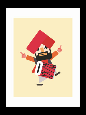 

ravgar Punjabis need a reason to dance Canvas Painting Wall Art [16 x 20 inch] Framed Cotton Fine Grain Primed Canvas Board (Set of 1)(Multicolor)