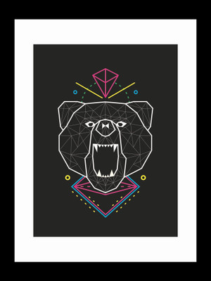 

ravgar Unleash the beast in you Canvas Painting Wall Art [16 x 20 inch] Framed Cotton Fine Grain Primed Canvas Board (Set of 1)(Multicolor)