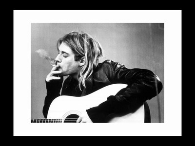 

ravgar Kurt Cobain Smoking Canvas Painting Wall Art [16 x 20 inch] Framed Cotton Fine Grain Primed Canvas Board (Set of 1)(Multicolor)