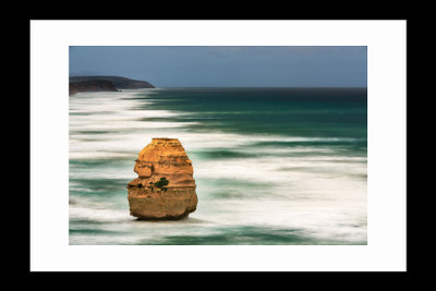 

ravgar Alone Rock in the Sea CANVAS Wall Painting, Matte finish, Art Piece (16 X 20 inch) FRAMED Cotton Fine Grain Primed Canvas Board (Set of 1)(Multicolor)