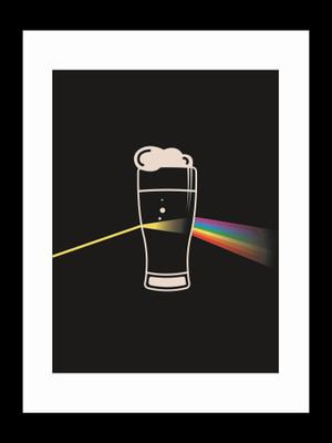 

ravgar Bright side of beer Canvas Painting Wall Art [16 x 20 inch] Framed Cotton Fine Grain Primed Canvas Board (Set of 1)(Multicolor)