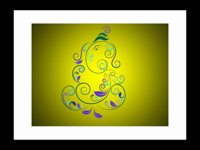 

ravgar Lord Ganesha Ganpati Bappa Siddhivinayak Vighanharta Canvas Painting Wall Art [16 x 20 inch] Framed Cotton Fine Grain Primed Canvas Board (Set of 1)(Multicolor)