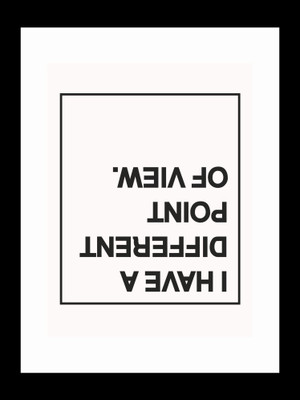 

ravgar Change your persepective to undertand me Canvas Painting Wall Art [16 x 20 inch] Framed Cotton Fine Grain Primed Canvas Board (Set of 1)(Multicolor)