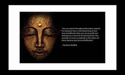 

ravgar Gautam Buddha Teaching Canvas Painting Wall Art [16 x 20 inch] Framed Cotton Fine Grain Primed Canvas Board (Set of 1)(Multicolor)
