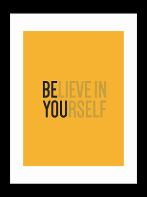 

ravgar Folks may not believe in you, but believe in yourself and know you are right! Canvas Painting Wall Art [16 x 20 inch] Framed Cotton Fine Grain Primed Canvas Board (Set of 1)(Multicolor)