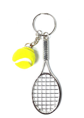 

Blue Aura Tennis racket keyring Key Chain(Multicolor)