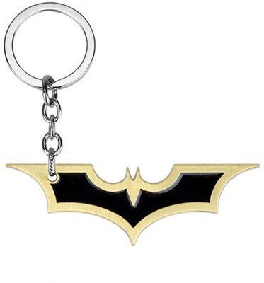 

Optimus Traders Movie Batman Dawn of Justice Dark Knight wings slim logo 3d Metal Key Chain(Gold)