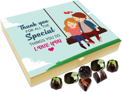 

Chocholik Gift Box - Thank You For All The Special Things Chocolate Box - 20pc Truffles(240 g)