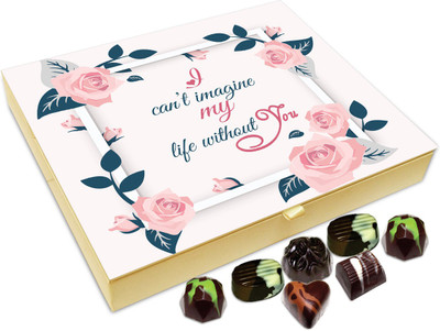 

Chocholik Gift Box - I Can't Imagine My Life Without You Chocolate Box - 20pc Truffles(240 g)