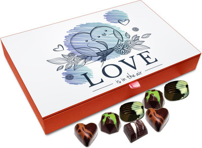 

Chocholik Gift Box - Love Is In The Air Chocolate Box - 12pc Truffles(144 g)