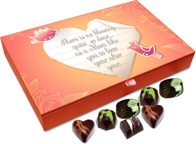 

Chocholik Gift Box - There Is No Blessing Like Mother Chocolate Box - 12pc Truffles(144 g)