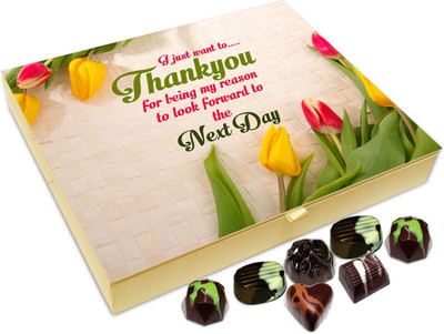 

Chocholik Gift Box - I Just Want To Thank You Chocolate Box - 20pc Truffles(240 g)
