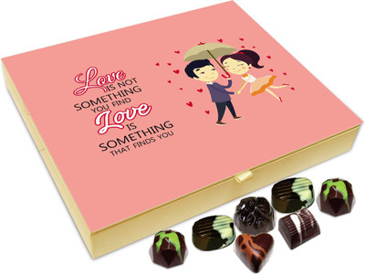 

Chocholik Gift Box - Love Is Something That Finds You Chocolate Box - 20pc Truffles(240 g)