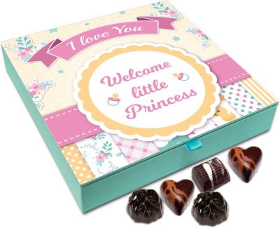 

Chocholik Gift Box - Welcome Little Princess Chocolate Box - 9pc Truffles(108 g)