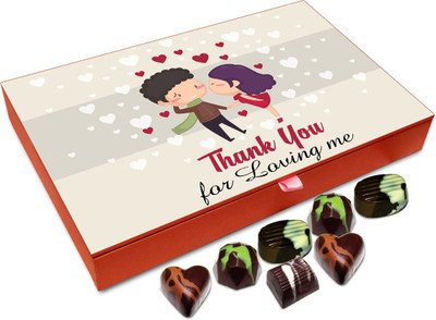 

Chocholik Gift Box - Thank You For Loving Me Chocolate Box - 12pc Truffles(144 g)