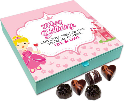 

Chocholik Gift Box - Happy Birthday Little Princess Chocolate Box - 9pc Truffles(108 g)