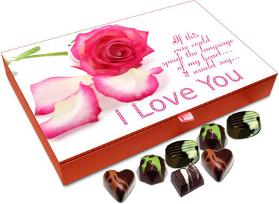 

Chocholik Gift Box - I Love You Very Much Chocolate Box - 12pc Truffles(144 g)