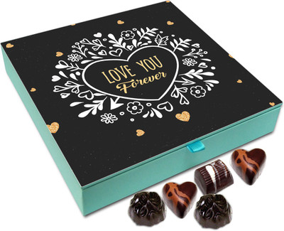 

Chocholik Gift Box - Love You Forever Chocolate Box - 9pc Truffles(108 g)