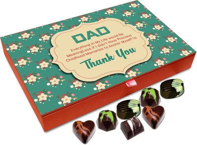 

Chocholik Gift Box - Dad My Life Is Meaningless Without You Chocolate Box - 12pc Truffles(144 g)