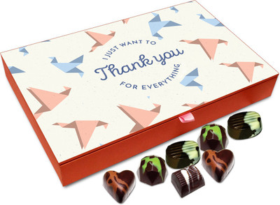 

Chocholik Gift Box - Just Want To Thank You For Everything Chocolate Box - 12pc Truffles(144 g)
