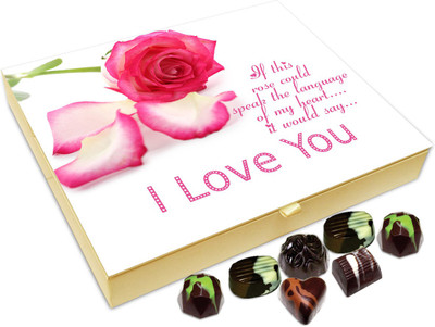

Chocholik Gift Box - I Love You Very Much Chocolate Box - 20pc Truffles(240 g)