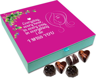 

Chocholik Gift Box - I Miss You Everyday Chocolate Box - 9pc Truffles(108 g)